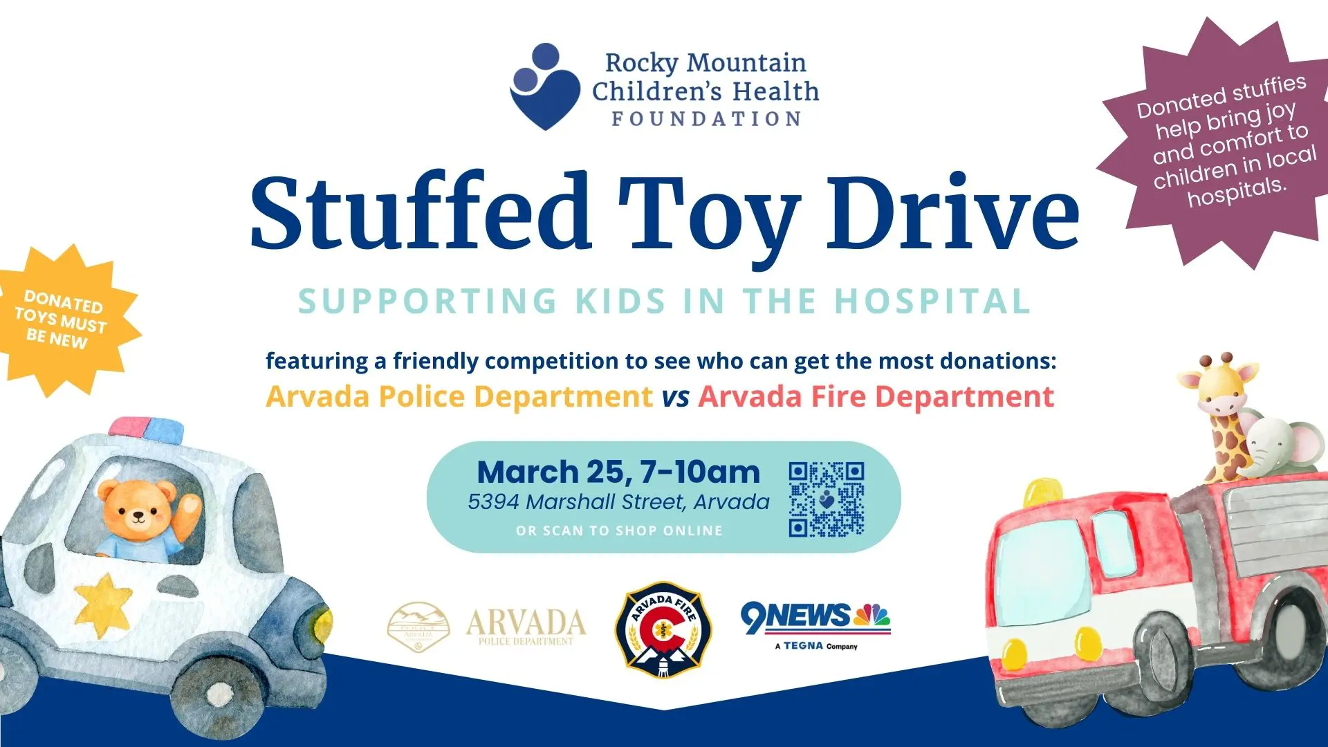 RMCHF Suffed Toy Drive to support children in the hospital